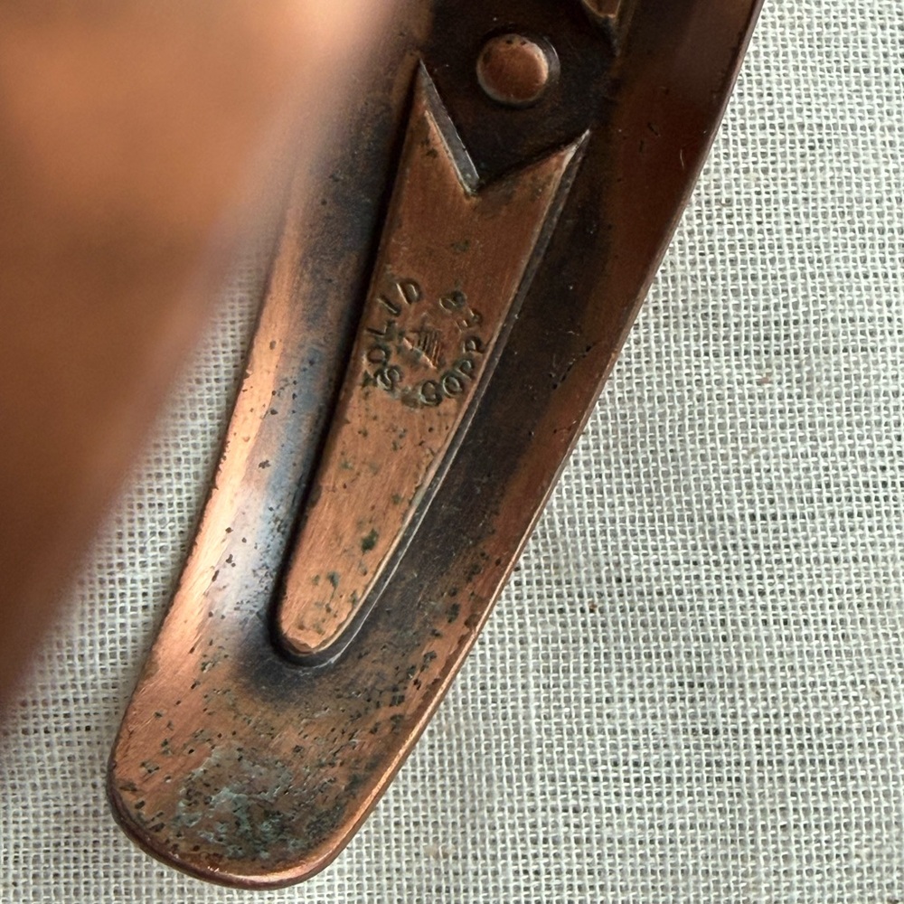 Vintage Copper Cuff Bracelets. Solid Copper ‘Bell… - image 2